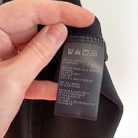 SPARKLE FADE URBAN OUTFITTERS UO Mesh Panel High Neck Skater Dress Black Mini S - Picture 7 of 12